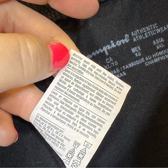 Champion Black Sweatpants with Elastic Waistband. Size XL. In excellent cond! - Picture 5 of 5